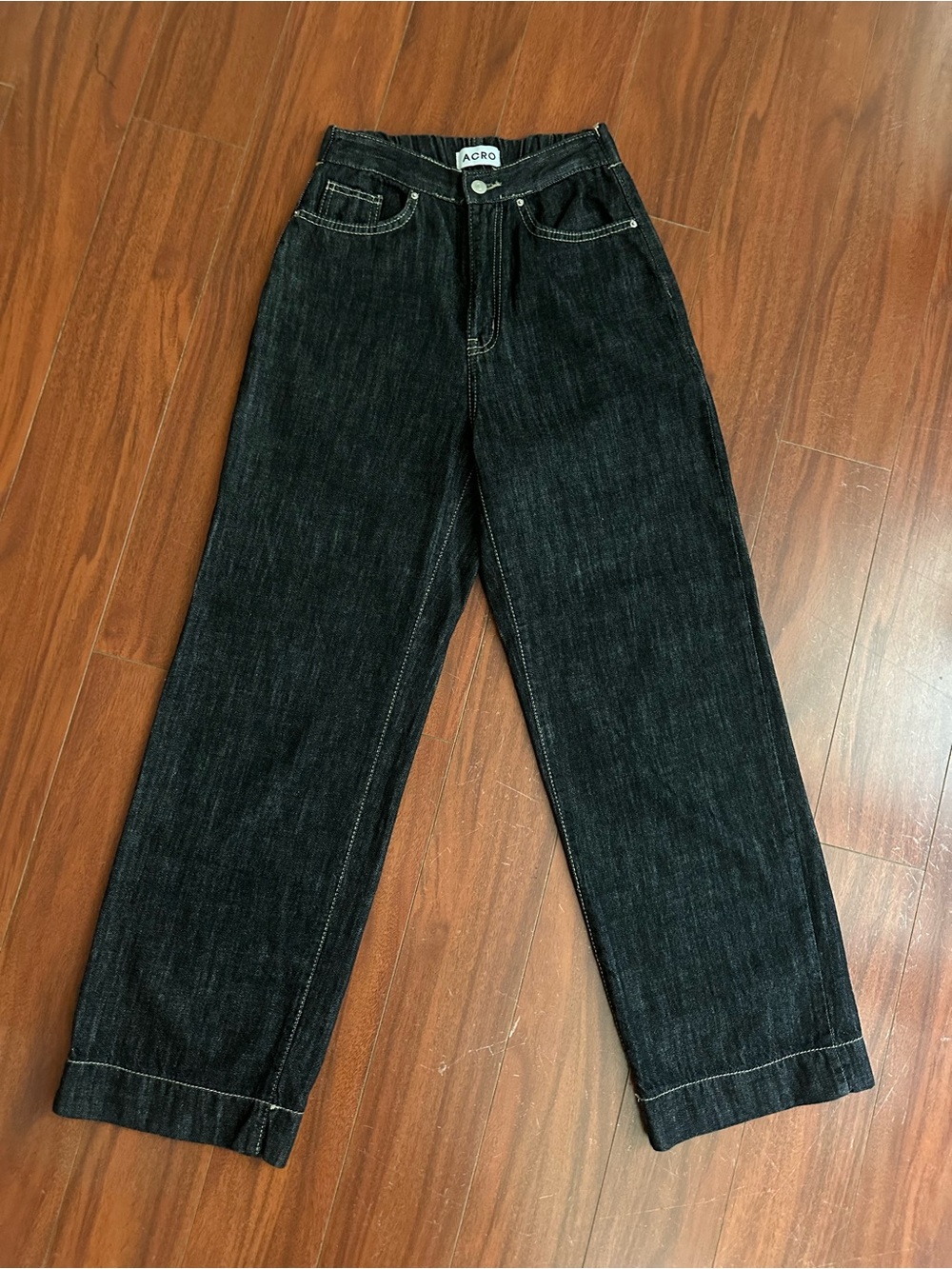 Acro highwaist wide soft denim pants